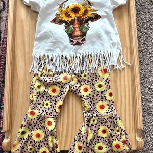 Baby Girls Hippie Outfit 2T